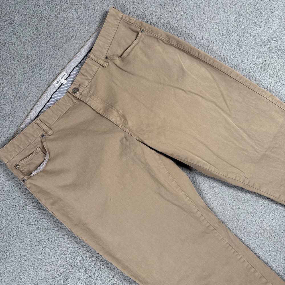 Peter Millar Pants Mens 42 (40x29) Beige Ultimate 5 Pocket Sateen